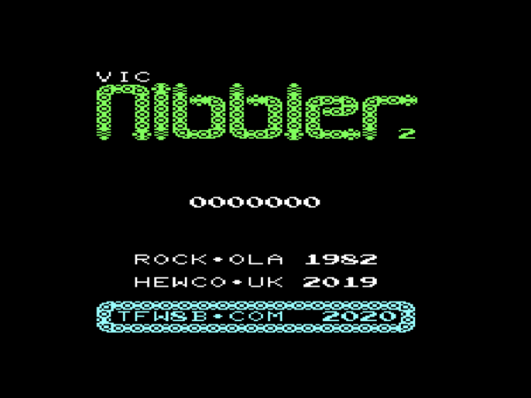 Nibbler - Commodore VIC20 - Hewco - www.tfw8b.com