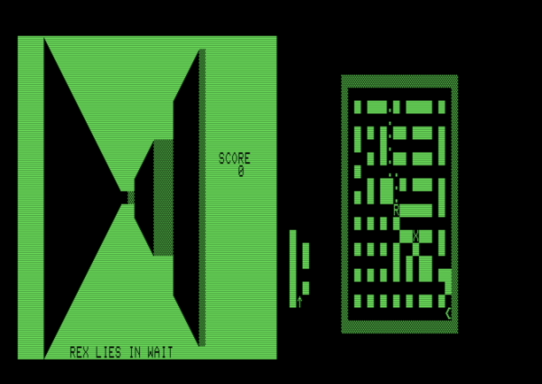 3D Monster Maze - Commodore PET - D Curran - www.tfw8b.com