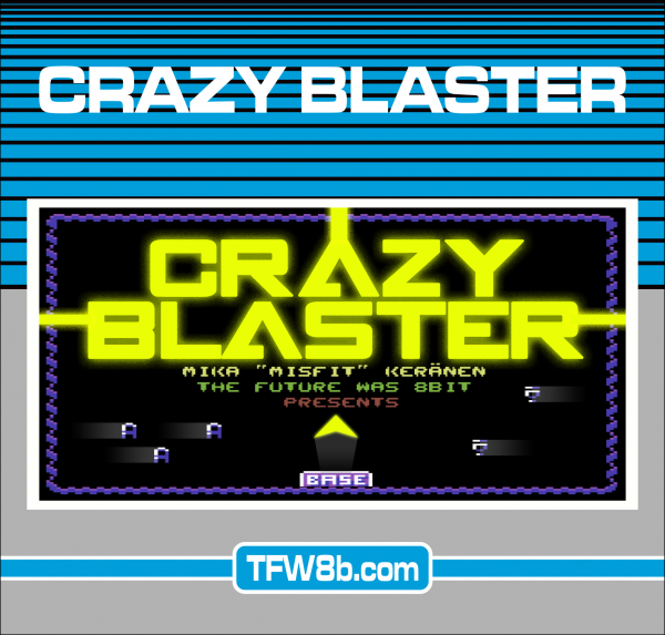 Crazy Blaster C64 Cartridge by Misfit