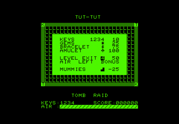 TUT TUT - Commodore PET / MiniPET - D Curran - www.tfw8b.com