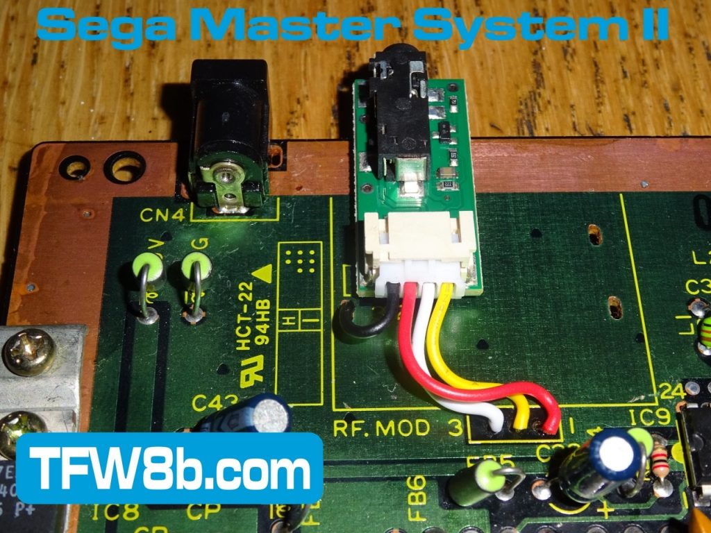 TFW8b Deluxe Composite Mod - Sega Master System II