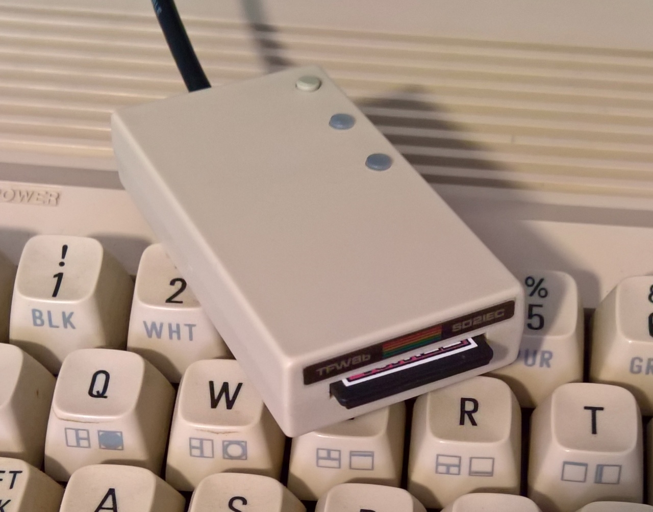 TFW8b's SD2IEC made from Recycled C64C Plastic!