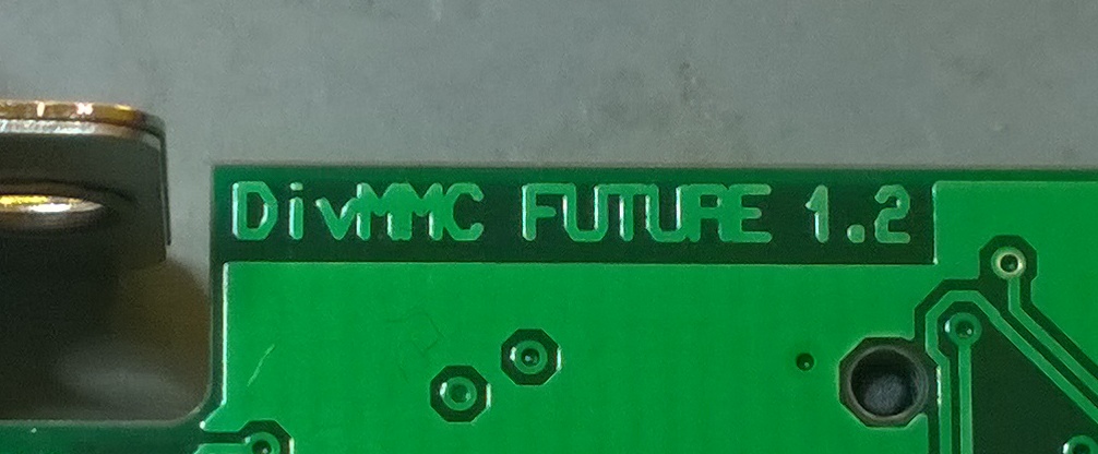 divMMC Future PCB v1.2 - www.tfw8b.com