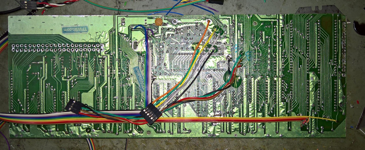 Jumping ahead a little. I've S-Video Modded the VIC and 'temporarily' connected Joystick & IEC for basic aliveness testing.